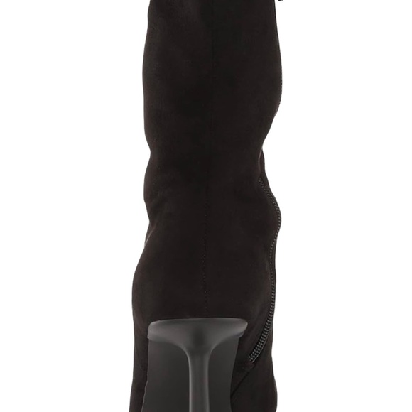 STEVE MADDEN VAKAY STRETCH ZIPPER MID CALF BOOTS NEW - Picture 5 of 9